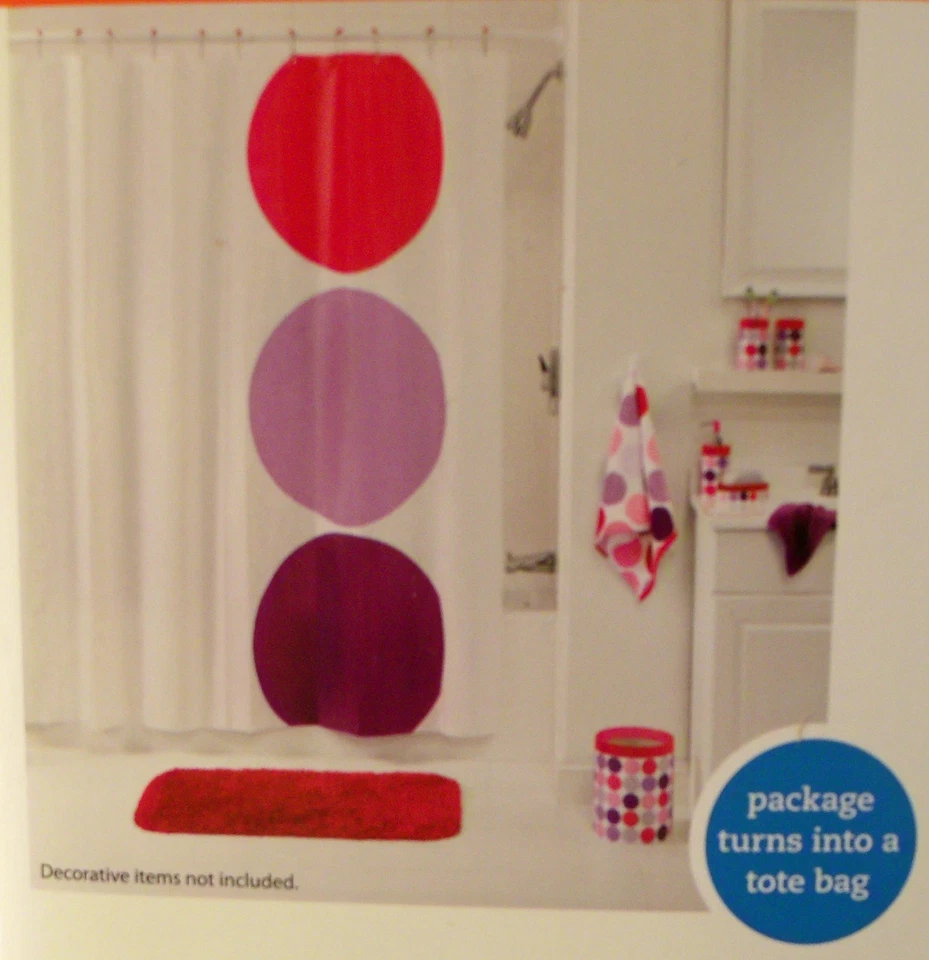 Your Zone Warm Dot Shower Curtain  - Image 1 of 1