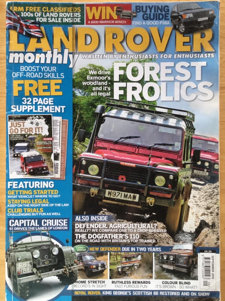 LAND ROVER MONTHLY - SEPTEMBER 2012 - FOREST FROLICS - CAPITAL CRUISE - Image 1 of 1