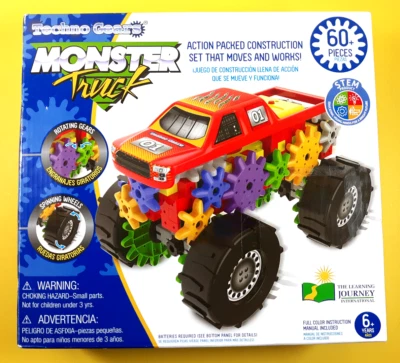 Techno Gears Monster Truck 60+ Pieces Construction Set The Learning Journey STEM - Image 1 of 3