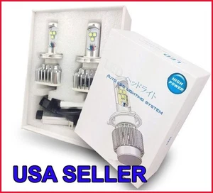 New Version 2014 LED Cree Kit Headlight H7 6000k 60w 6000Lm Set Pair - Picture 1 of 4