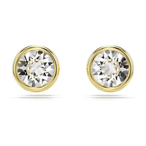Swarovski Imber Stud Earrings Round Cut, White, Gold-Tone Plated 5681552 - Picture 1 of 5