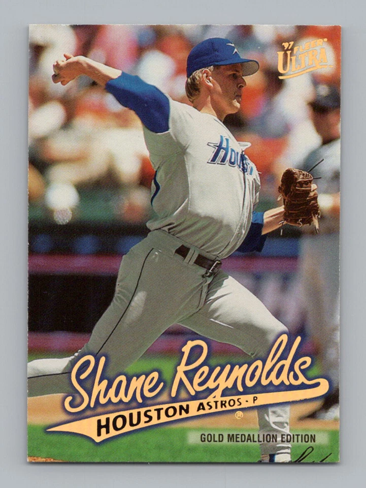 1997 Ultra Gold Medallion #G211 Shane Reynolds Houston Astros - Image 1 of 2
