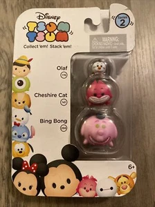 DISNEY TSUM TSUM 3 Pack, Series 2, Olaf 176, Cheshire Cat 141, Bing Bong 266 - Picture 1 of 4