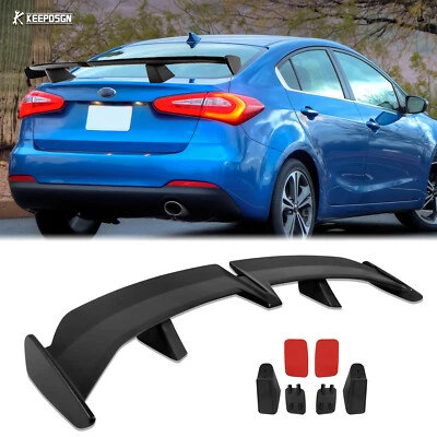 Alerón trasero de 55" para KIA Forte sedán estilo GT PRO ala negro mate Foto 1 de 4