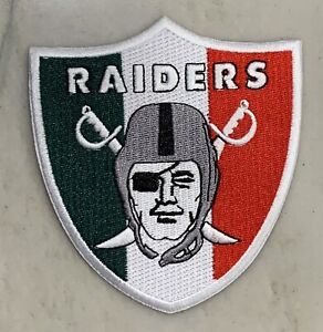 OAKLAND RAIDERS NFL Mexico Shield Raider Nation Football Iron-on PATCH! PREMIUM