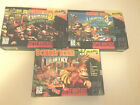 Donkey Kong Country 1 & 2 & 3 Super Nintendo SNES jeux CIB complets JOLI FORME