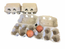 50 contenitori portauova da 6 uova bianche - Confezioni per uova riciclate