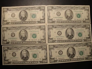 (1) $20.00 Series 1993 Federal Reserve Note BU Uncirculated Condition - Picture 1 of 8