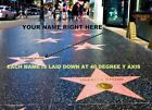 Impressions photo amusantes personnalisées Hollywood Walk Of Fame étoile Your Name On The Star