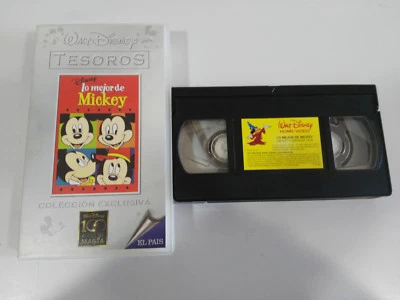 Lo mejor de Mickey Tesoros VHS Tape Kassette WALT DISNEY Spanisch - 3T - Bild 1 von 4