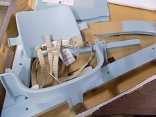 Aqua Blue Tripp Trapp Highchair + White Tray