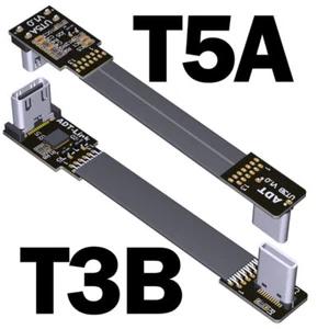 ADT-Link USB3.1 Typ-C USB-C 90-Grad-Adapter 15 cm FPC-Flachbandkabel Typ-C - Bild 1 von 7