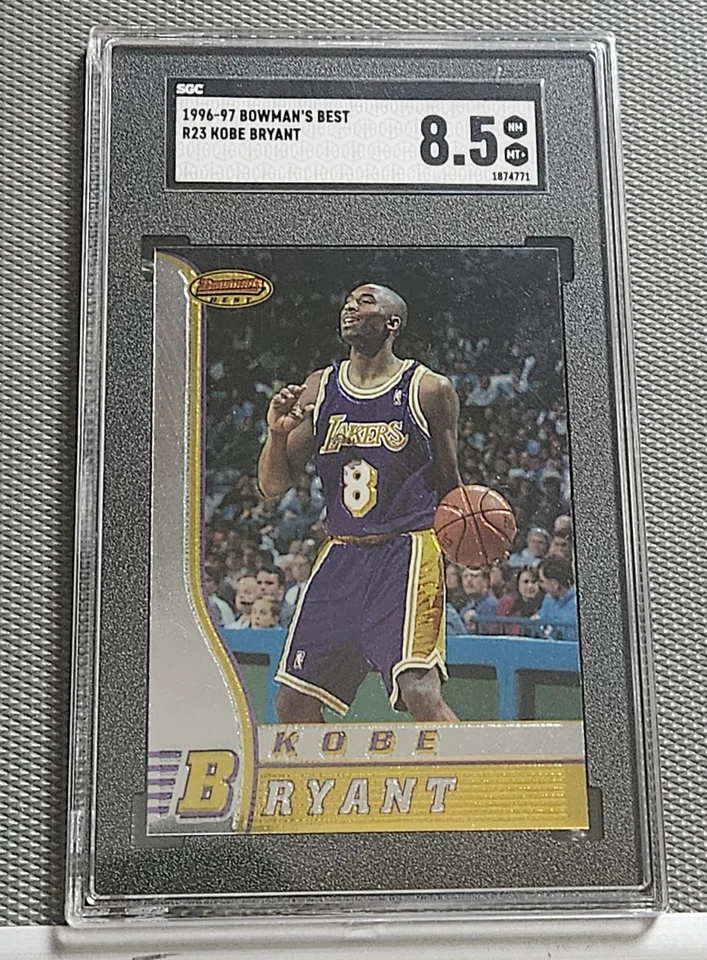 Bowman’s Best # R23 Kobe Bryant RC 1996-97 - SGC 8,5 casi nuevo-como nuevo+ Foto 1 de 2