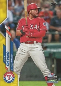 2020 Topps #403 Jose Trevino Yellow NM - Image 1 of 2