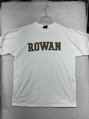 Vintage Rowan University Shirt Mens XL White Soffes College Single Stitch - Image 1 of 4