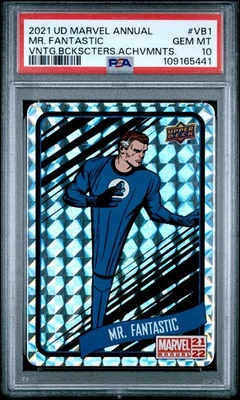 Dispersos traseros anuales vintage Marvel Upper Deck 2021-22 #VB1 Mr. Fantástico PSA 10 Foto 1 de 2