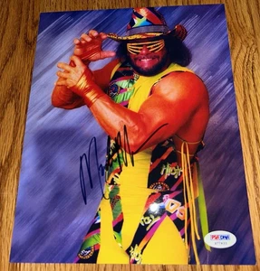 WWE WWF Macho Man Randy Savage Autographed Signed 8x10 Photo PSA/DNA Authentic - Picture 1 of 8
