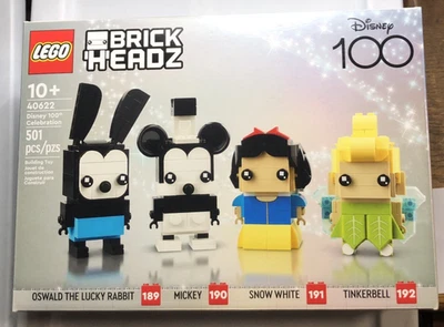 (RETIRED) LEGO BRICKHEADZ: Disney 100th Celebration (40622) BRAND NEW - Image 1 of 4