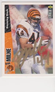 TARJETA AUTOGRAFIADA BRINE MILNE CINCINNATI BENGALS PENN STATE - Imagen 1 de 1
