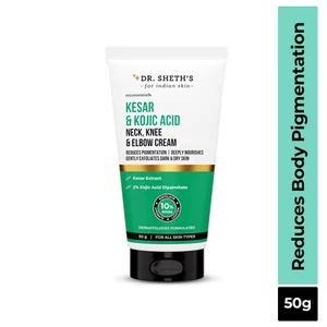 Dr. Sheth's Kesar & Kojic Acid Neck, Knee & Elbow Cream (50g) -free shiping - Picture 1 of 12