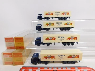 4x wiking H0 1:87 542 Autoarticolato / Sz MB/Mercedes 1626 Rama Molto Buono + - Immagine 1 di 4