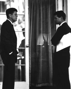 President JOHN F KENNEDY JFK and Robert Kennedy Glossy 8x10 Photo Poster Print - Picture 1 of 1
