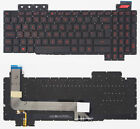 Black Backlit UK Keyboard Red Font For ASUS FX503 FX503V FX503VD FX503VM