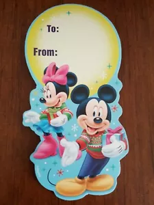 Personaggio Walt Disney (Topolino e Minnie) autoadesivo etichetta regalo natale - Foto 1 di 3