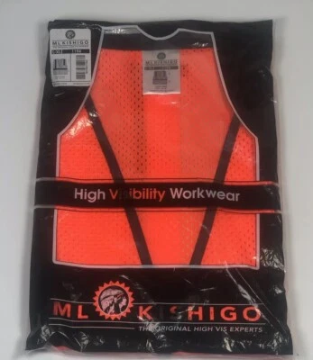 ML Kishigo Economy One Pocket Mesh Reflective Safety Vest 1194 L-XL - Image 1 of 4