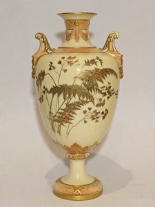 Large 33 cm Antique (1892) Royal Worcester Fern Vase, RW1482 - Picture 1 of 11