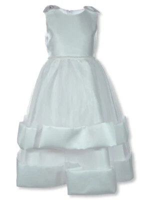 Bonnie Jean Girls' Shantung Pearl Communion Dress - Image 1 of 2