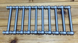 10 tacos de tubo de cromo satinado sobre latón de 3,5" - Imagen 1 de 7