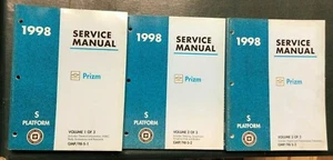 1998 Chevrolet Prizm S-Platform Service Manuals 3 Volumes - Bild 1 von 1