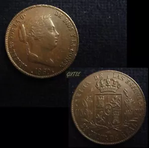SPANIEN, 653-ISABEL II, 25 CENTIMOS REAL 1860, SEGOVIA, XF. - Bild 1 von 1
