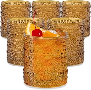 Set di bicchieri ambra con perline 610 oz vintage set di bicchieri Jupiter Glass - Foto 1 di 2