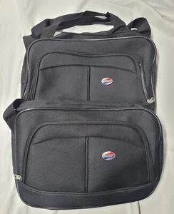 AMERICAN TOURISTER 2 Pack UNDERSEAT Travel BAG 16 x 8 x 10 Multi-Pocket Strap - Picture 1 of 3