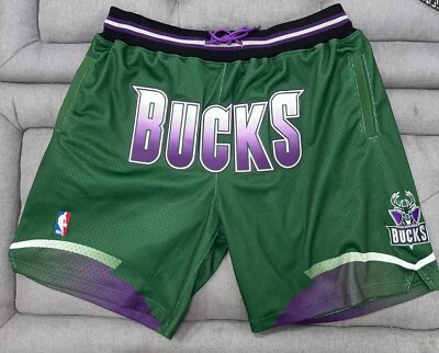 Just Don 95 96 Milwaukee Bucks Mitchell & Ness Shorts XL Mens Authentic RARE - Image 1 of 4