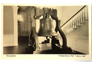 Vintage Philadelphia Liberty Bell Picture Postcard Vintage Philly Rppc - Picture 1 of 2