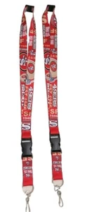 San Francisco 49ers NFL Football Detachable Keychain Lanyard Sports - LOT OF 2 - Picture 1 of 3