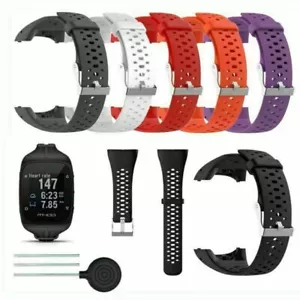 Silicone Wrist Strap Replace Official Sports Watch Band Part For Polar M430 M400 - Picture 1 of 17