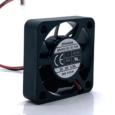 EFS-04D24L 4010 DC 24V 0.1A Silent Mute Brushless Axial Cooling Fan - Image 1 of 4