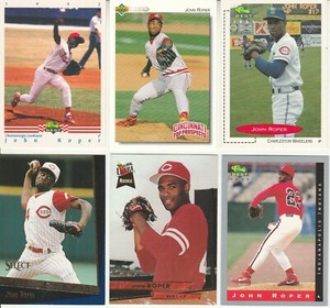 20 different JOHN ROPER cards 1991 - 1995 all Reds