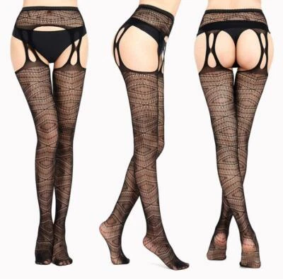 Mujeres Lencería Sexy Red Prendas para dormir Medias Hasta el Muslo Encaje Liguero Medias Foto 1 de 4