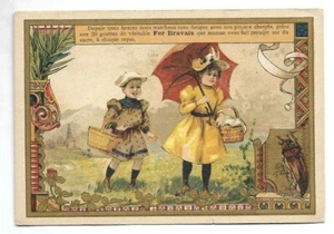 Retour du marché - - Chromo Le Fer Bravais - Trade Card - Picture 1 of 2