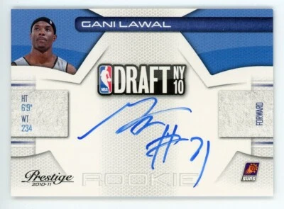 Gani Lawal 2010-11 Panini Prestige NBA Draft Class Rookie RC Auto #078/299 - Image 1 of 2
