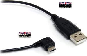 UGreen 1 ft / 30cm Micro USB Cable- USB Type A to 90D Micro-USB Type B (CB153) - Picture 1 of 6