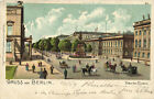 PC GERMANY, GRUSS AUS BERLIN, UNTER DEN LINDEN, Vintage LITHO Postcard (b31915)