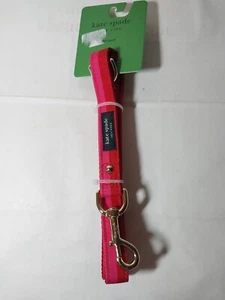 Correa para perro Kate Spade roja y rosa 5 pies (S/M) hasta 70 libras - Imagen 1 de 6