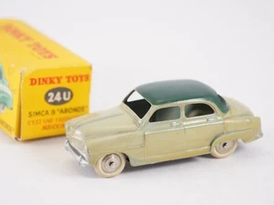 Dinky Spielzeug F Nr°24 U Simca 9 Aronde Neu Lackiert IN Schachtel - Bild 1 von 19