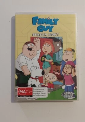 Family Guy Complete Season 8 DVD Region 4 GC Comedy Sitcom Free Postage - image 1 of 4
